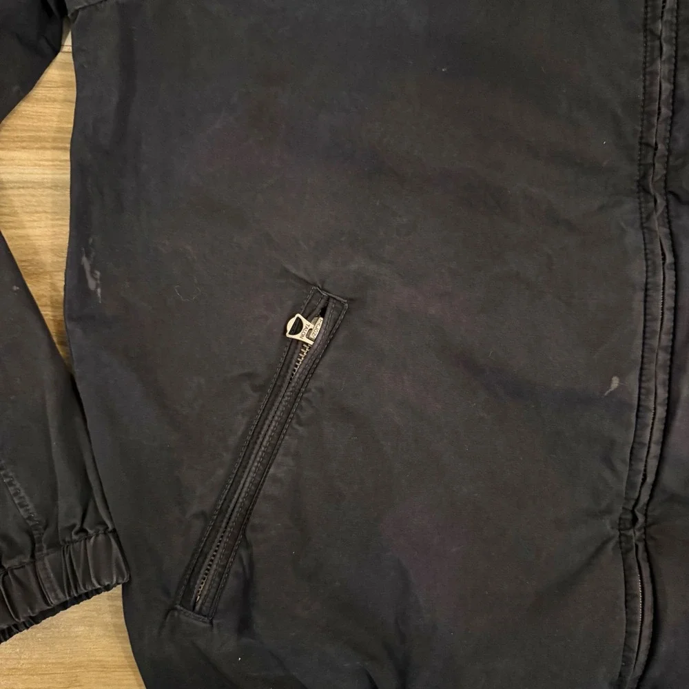 Polo Ralph Lauren Mens Hooded Windbreaker Jacket Black Red Pony Size M